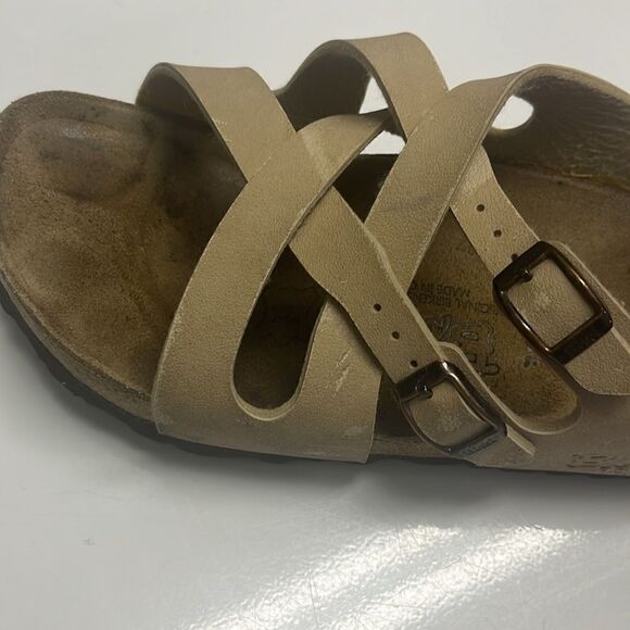 Birkenstocks Size 39 Tan Calais Cork Footbed  Sandal (Left foot only) Unisex - Picture 3 of 11